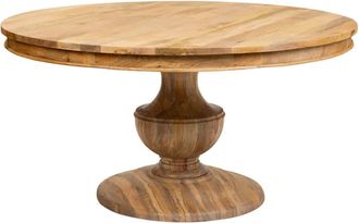 Wanderlust Deco Mesa de comedor redonda de madera de mango acabado d150x77