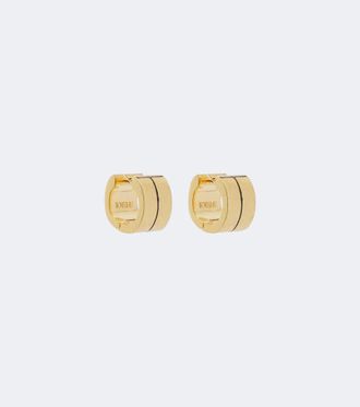 Toteme Orecchini a cerchio Signature placcati oro