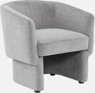 Sweeek Sill&oacute;n De Tela Con Respaldo Y Base Redondeada