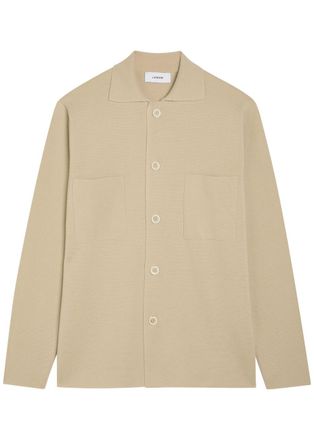 Lardini Fine-knit Wool Jacket - Beige - Xxl