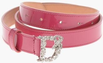 Dsquared2 Patent Leather Belt 20mm size 75