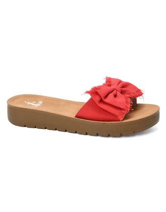 Corkys Footwear Womens Spray Tan Sandal In Red
