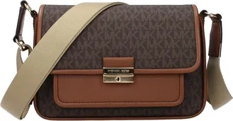 Michael Kors Tassen, Dames, Bruin, ONE Size, Fabric Crossbody Bag