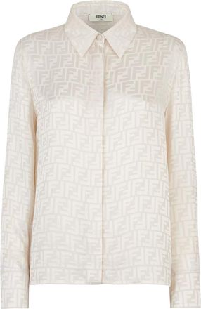 Fendi Ff Silk Shirt-Donna