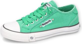 Dockers by Gerli Slip-On Sneaker DOCKERS BY GERLI, Damen, Gr. 37, gr&uuml;n, Textil, Schuhe Slip-On Sneaker, Sneaker, Schlupfschuh, Freizeitschuh mit Zierschn&uuml;rung