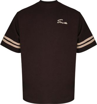 Siksilk T-Shirt SIKSILK Siksilk T-Shirt Script, Herren, Gr. XL, braun, Obermaterial: 100% Baumwolle CO., Shirts T-Shirt