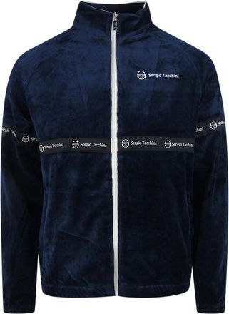 Sergio Tacchini Sergio Tachini Marineblauwe Fluwelen Trainingsjas