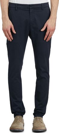Dondup Mens Cotton Trousers Mod Gaubert - Dark Blue - Size 34 (Waist)