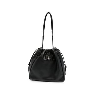 Vivienne Westwood Orb-plaque Drawstring Shoulder Bag