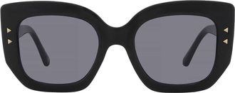 Frye 44496FRY001 Smoke Butterfly Ladies Sunglasses 10254823.FRY BLKSMK