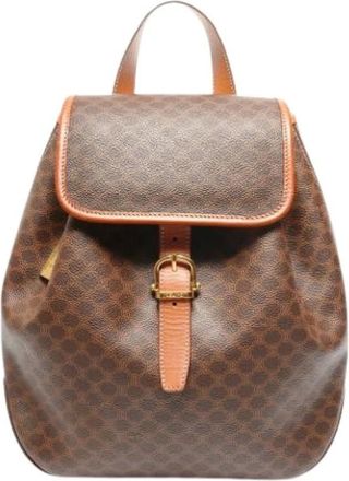 Celine Pre-owned Backpacks, female, Brown, Size: ONE SIZE Pre-owned Macadam Backpack