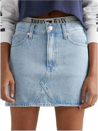 Tommy Hilfiger Denim Rok Izzie - Dames - Korte rokken - Blauw - W26 - Denim - Rokken