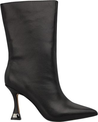 Alma En Pena Enkellaars met metallic detail - Dames - Laarzen met Hak - Zwart - 39 EU - Schoenen