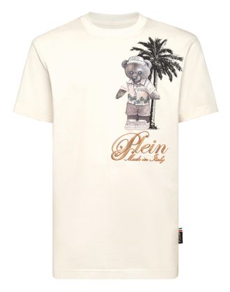 Philipp Plein Round Neck T-Shirt Teddy Beach