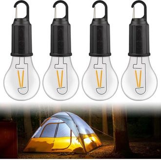 OEM Set Van 4 Oplaadbare 5w Dimbare Led-kampeerlampen - Kampeerlamp - Noodverlichting - Kampeerlamp - Verlichting Voor Kamperen, Stroomuitval En Noodgeval