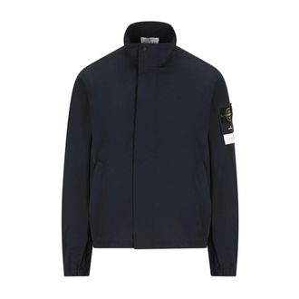 Stone Island Jassen, Heren, Blauw, M, Lichtgewicht Jas