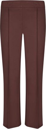 Blanca Vita Pioppo Tailored Broeken - Dames - Vrijetijds broeken - Bruin - 2XS - Leer - Broeken