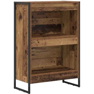 vidaXL Book Cabinet Old Wood 60 x 30 x 86.5 cm Engineered Wood vidaXL