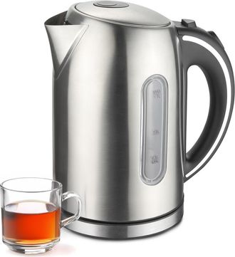 MegaChef 1.7Lt. Stainless Steel Electric Tea Kettle in Grey at Nordstrom