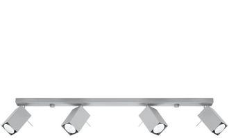 Sollux Lighting Design Deckenlampe Merida 4-Flammig (linear), Grau