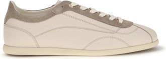 Brunello Cucinelli Mens Sneakers Leather And Suede Slim Sole Burro-Koala Upper: Trainers Burro/koala
