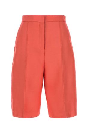 Agnona Coral Wool Blend Bermuda Shorts