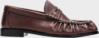Saint Laurent Le Leather YSL Penny Loafers