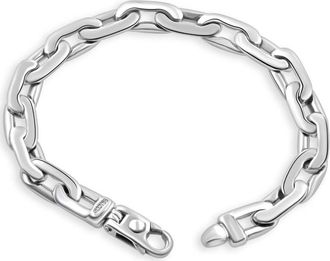 Pompeii3 Mens 14k Gold (43gram) or Platinum (73gram) 8mm Link Bracelet 8.5