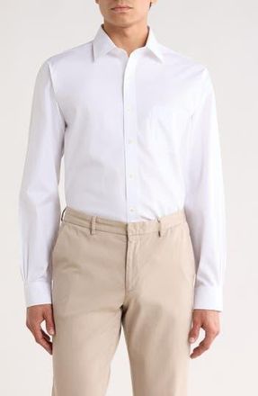 Brooks Brothers Regular Fit Non-Iron Cotton Dress Shirt in White at Nordstrom Rack, Size 16.5 - 32/33