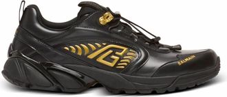 Balmain Cosmic Dust sneakers van geglazuurd leer - Heren - Sneakers - Zwart - 40 EU - Leer - Schoenen
