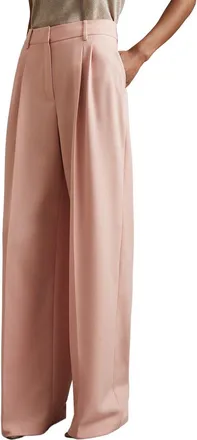 Reiss Billie Wide Leg Pleated Trouser