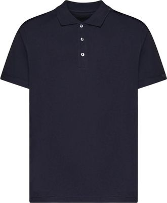 Fay Cotton Jersey Polo - Heren - Polos - Blauw - S - Katoen - Tops