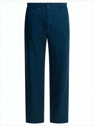 Auralee Mid-Rise Straight Pants With Design