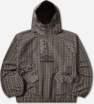 Umbro Check Smock Anorak Beige / Dark Brown