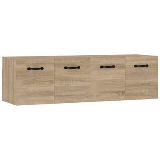 vidaXL Armarios De Pared 2 Uds Contrachapada Roble Sonoma 80x35x36,5cm Vidaxl