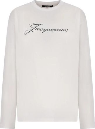 Jacquemus Long Sleeve Tops - Dames - Longsleeves - Wit - 2XS - Tops