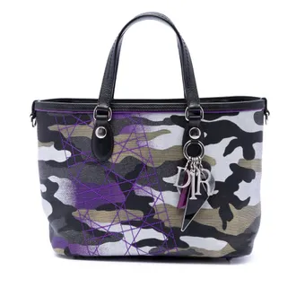 Dior Pre-owned Dior Anselm Reyle Mini Canvas Camouflage Shopping Tote Ladies SZ3E7AGVW2XQFSBS