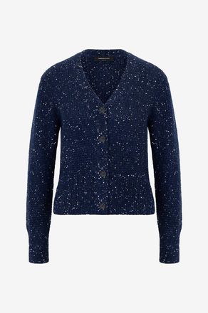 Fabiana Filippi Gekn&ouml;pfter Cardigan aus Mohair und Pailletten