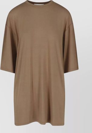 Frankie Shop round neck short sleeve knee length top