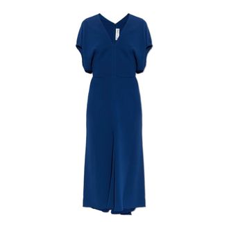 Victoria Beckham Midi Dresses, female, Blue, Size: 2XS Edith Midi Dress