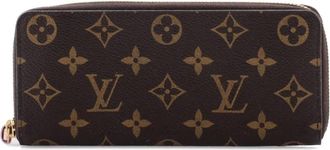 Louis Vuitton Portafoglio Cl&eacute;mence in tela con monogramma - Marrone