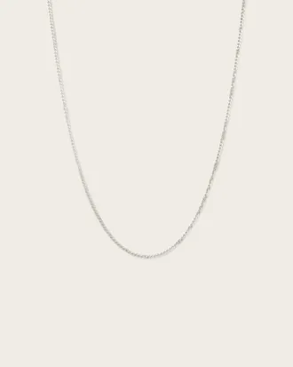 AllSaints Perrie Slim Chain Necklace