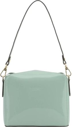 Pourchet Cassetta Vernis - Dames - Schoudertassen - Blauw - ONE Size - Leer - Tassen