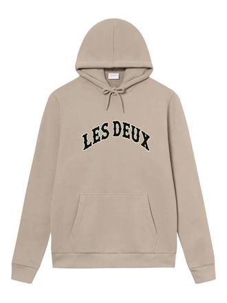 Les Deux Brady logo-print hoodie - Neutrals