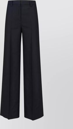Incotex wide leg trousers button detail