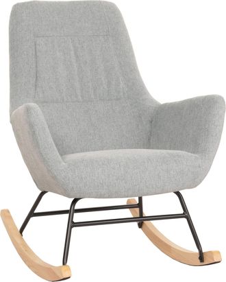 Hhg Nunca Usado] Mecedora Hhg 704, Mecedora Sill&oacute;n Reclinable Sill&oacute;n Tv, Madera Maciza Metal Tela/textil 320g/m&sup2;, Gris-verde