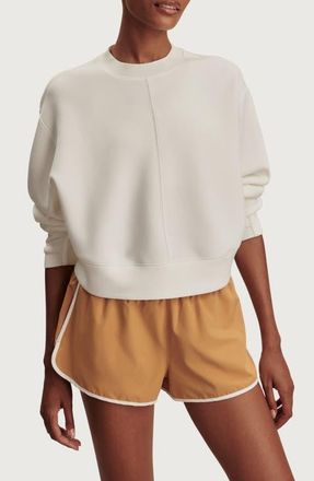 Varley Tasmin Crop Sweatshirt in Snow White at Nordstrom, Size X-Large