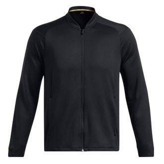 Under Armour Mens Curry Moisture Wicking Raglan Travel Jacket (Triple Black) - Size Large