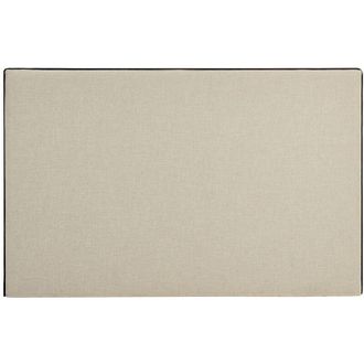 Vente-Unique Testata letto sfoderabile 150 cm Cotone e Lino Beige e Nero - CHESMA
