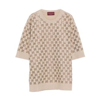Gucci Dames, Truien, Beige, Maat: XS